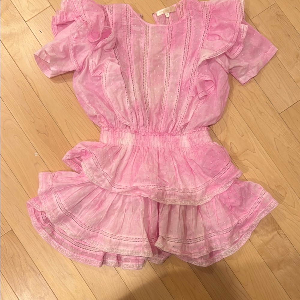Pink Ruffled Kids Dress